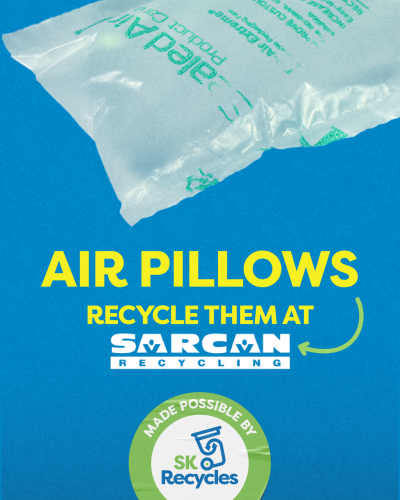 plastic air pillows used for protecting online shipments